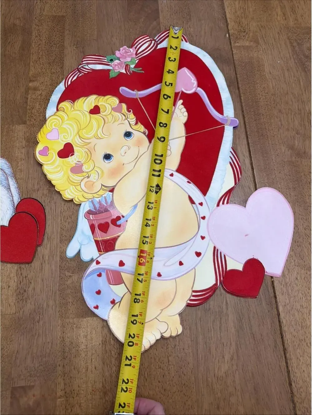 5 Vintage Valentines Day Eureka Die Cut Paper Cut Out Hanging Wall Decorations